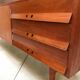Mid-Century Modern Teak sideboard with brass handles, Germany 1960s