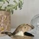 Vintage brass whale ashtray