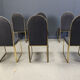 Vintage brass dining chairs by Belgochrom, 1970s