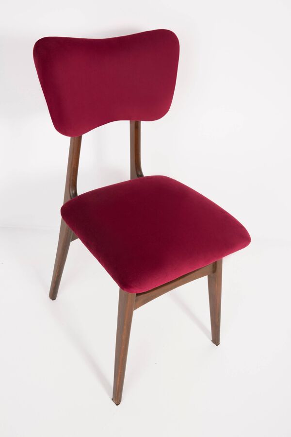 Chaise Bourgogne Rouge du 20ème Siècle, 1960