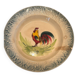 Coq de Charolles earthenware hollow dish