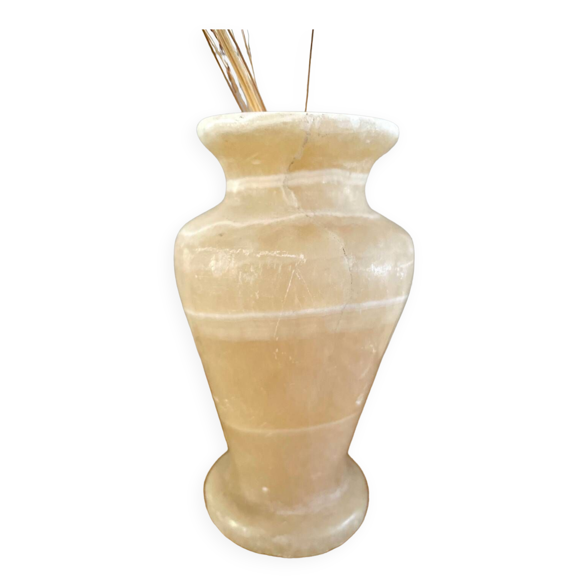 Vintage alabaster vase