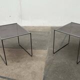 Postmodern perforated metal nesting side tables from Ikea, 1980s, set of 2.