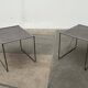 Postmodern perforated metal nesting side tables from Ikea, 1980s, set of 2.