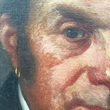 Oil canvas portrait of a man