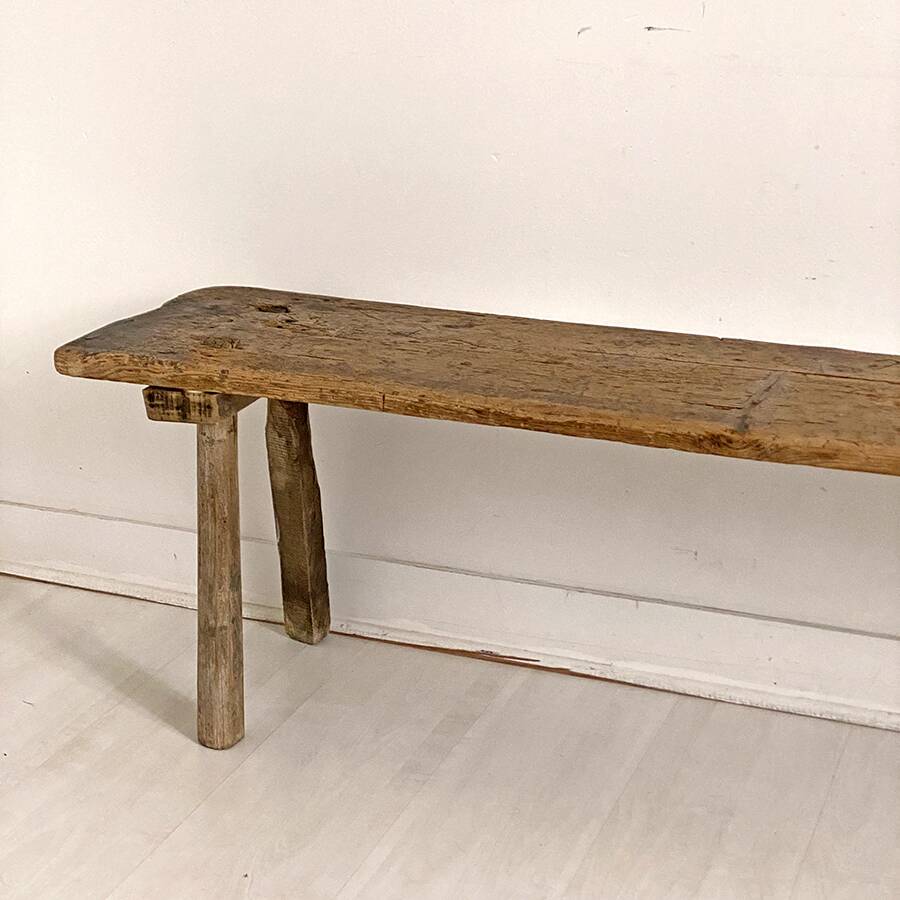 Banc rustique de ferme