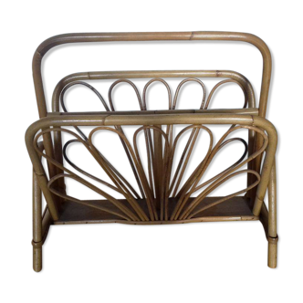 Magazine rack Wicker bamboo