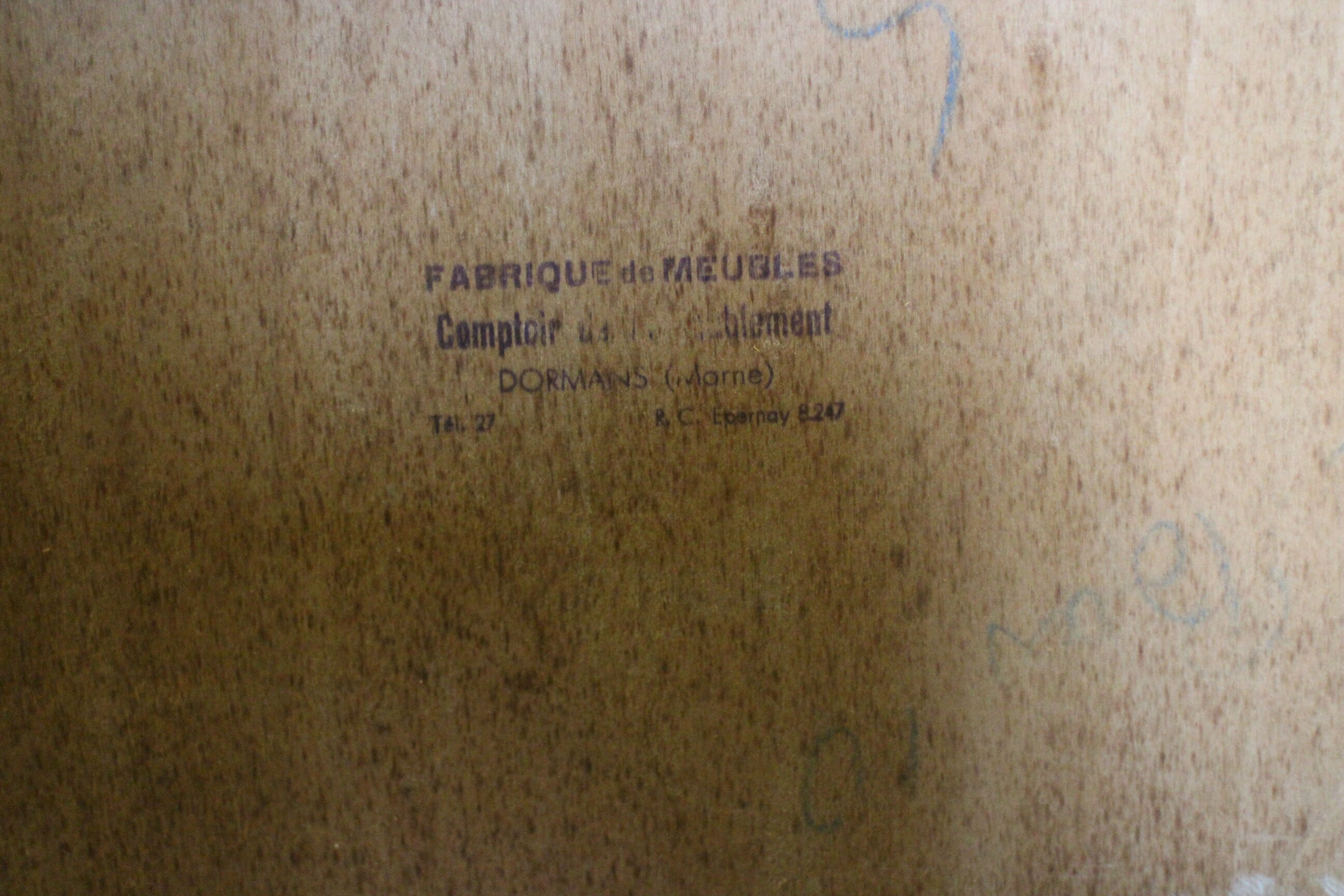 Vintage blue formica buffet