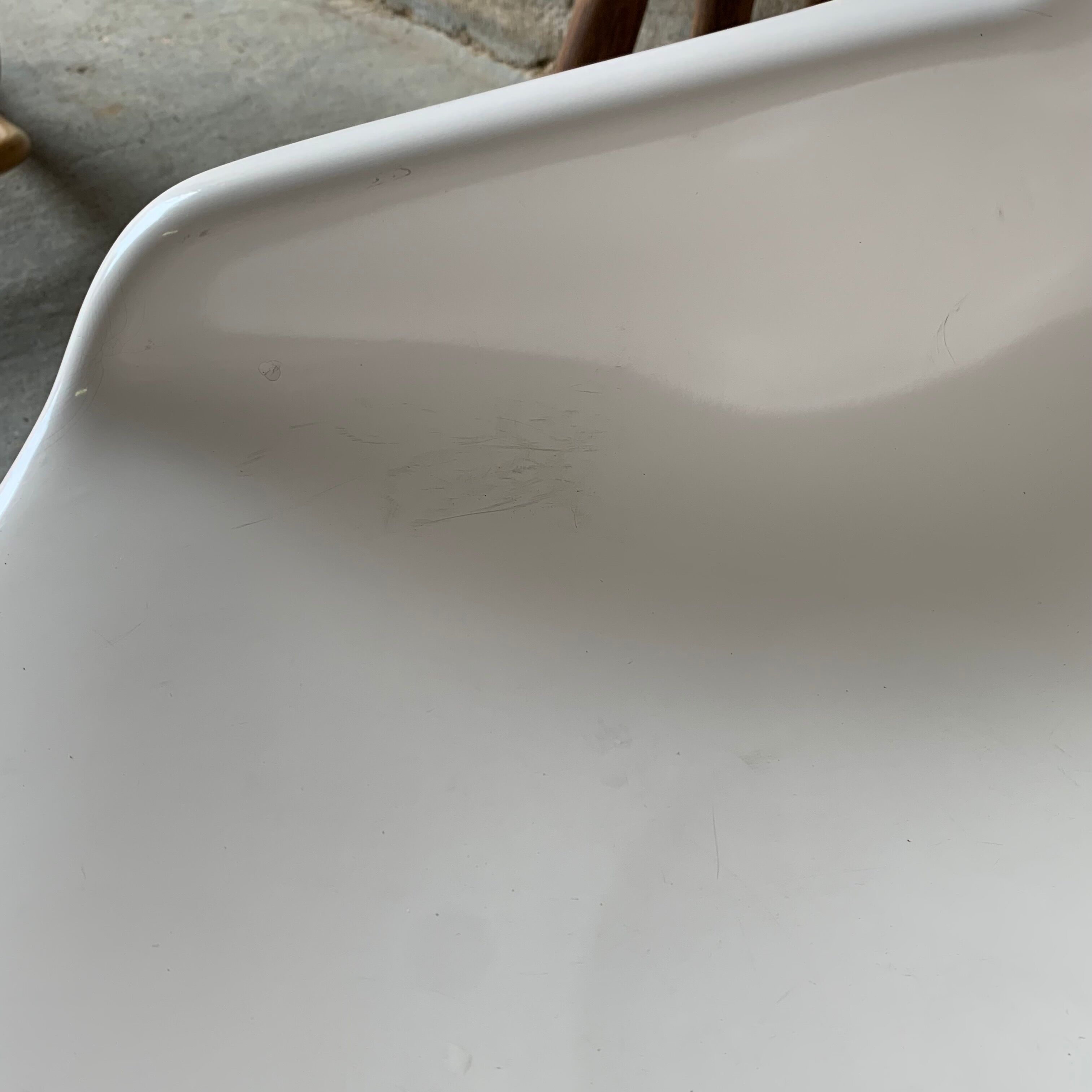 White tulip armchair