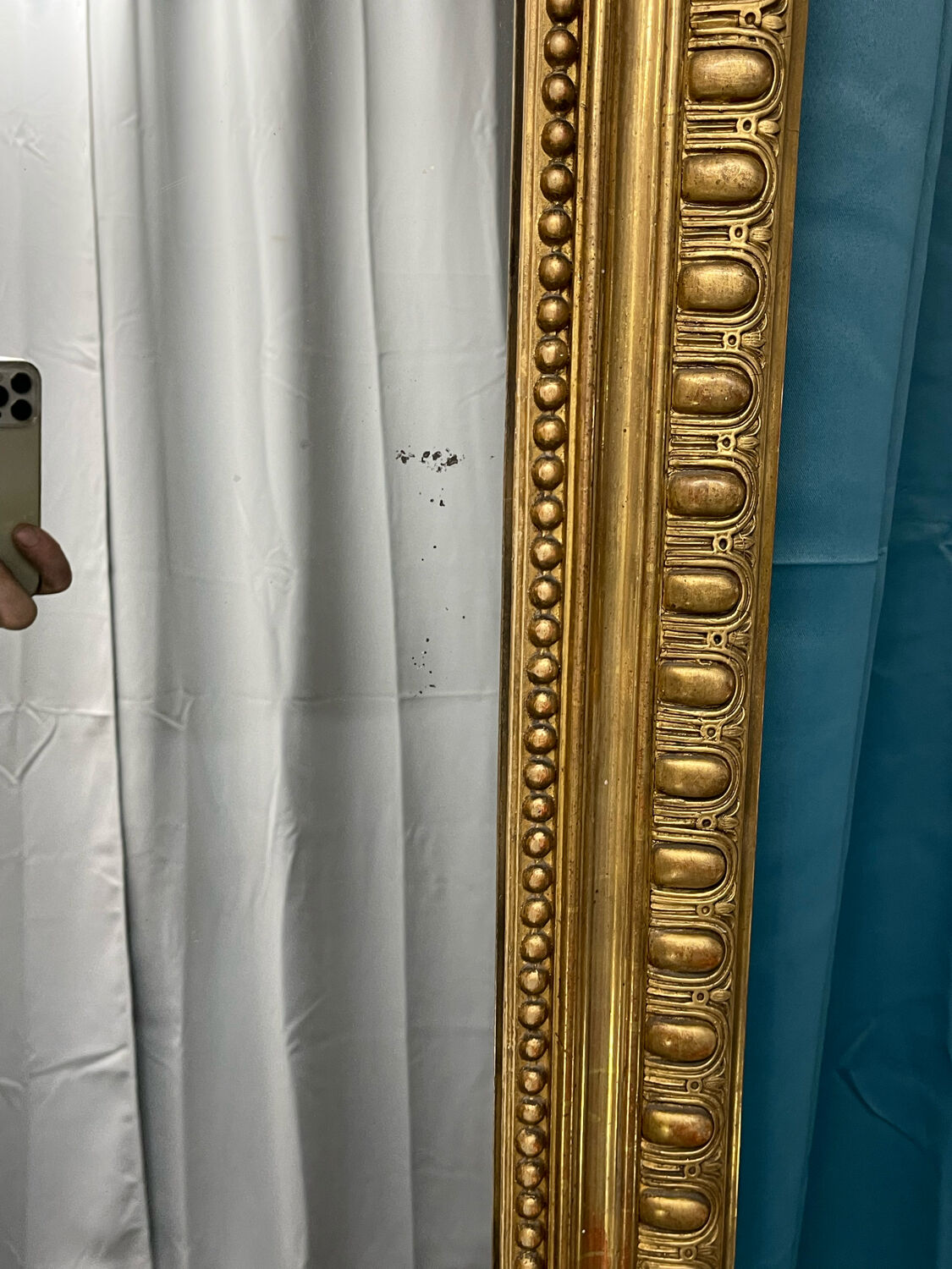 Late nineteenth mirror 146x106cm