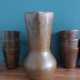 Digoin stoneware cider or orangeade service