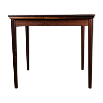 Danish table in Rio Rosewood, expandable and reversible, for meals or games by Poul Hundevad