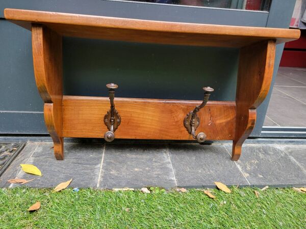 Porte manteau porte chapeau en noyer