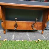 Walnut coat rack and hat rack