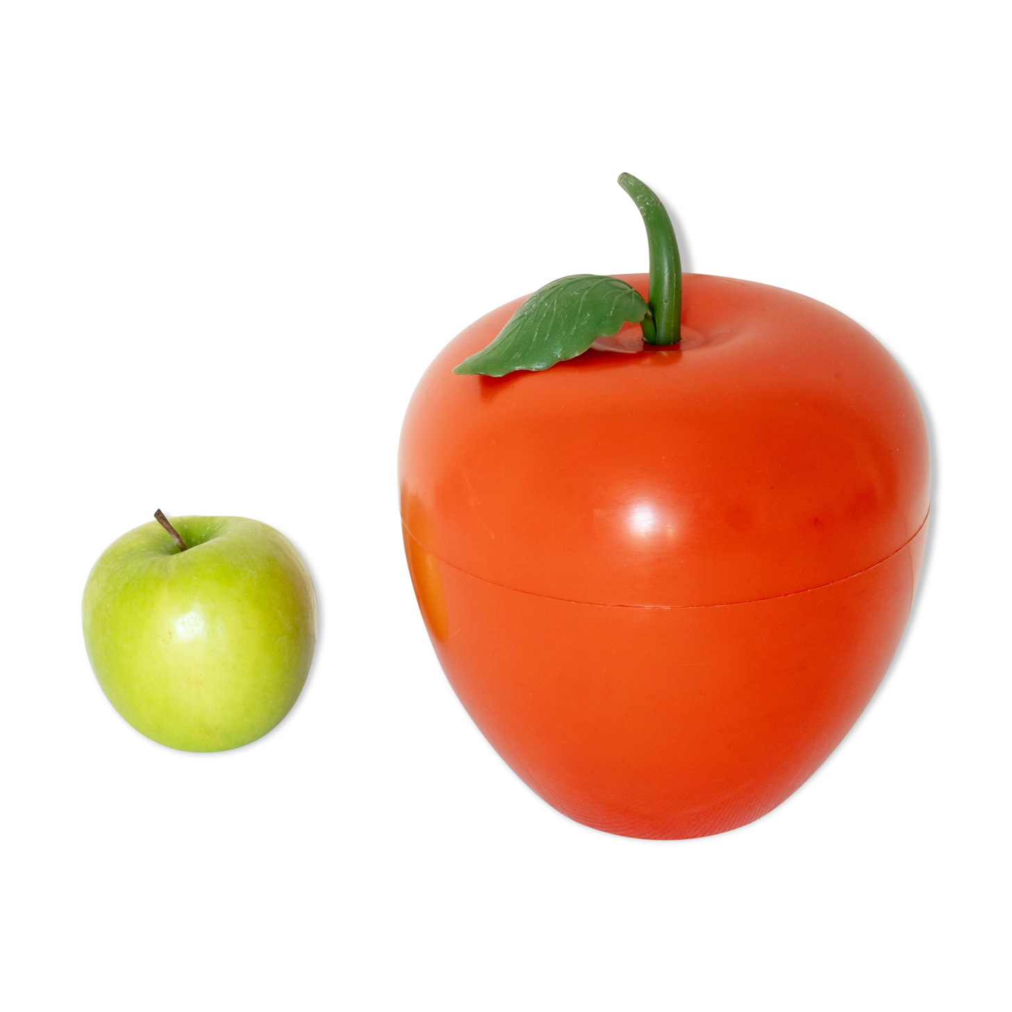 Orange apple ice cube tray