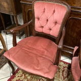 Deux fauteuil cabriolet style Louis XV