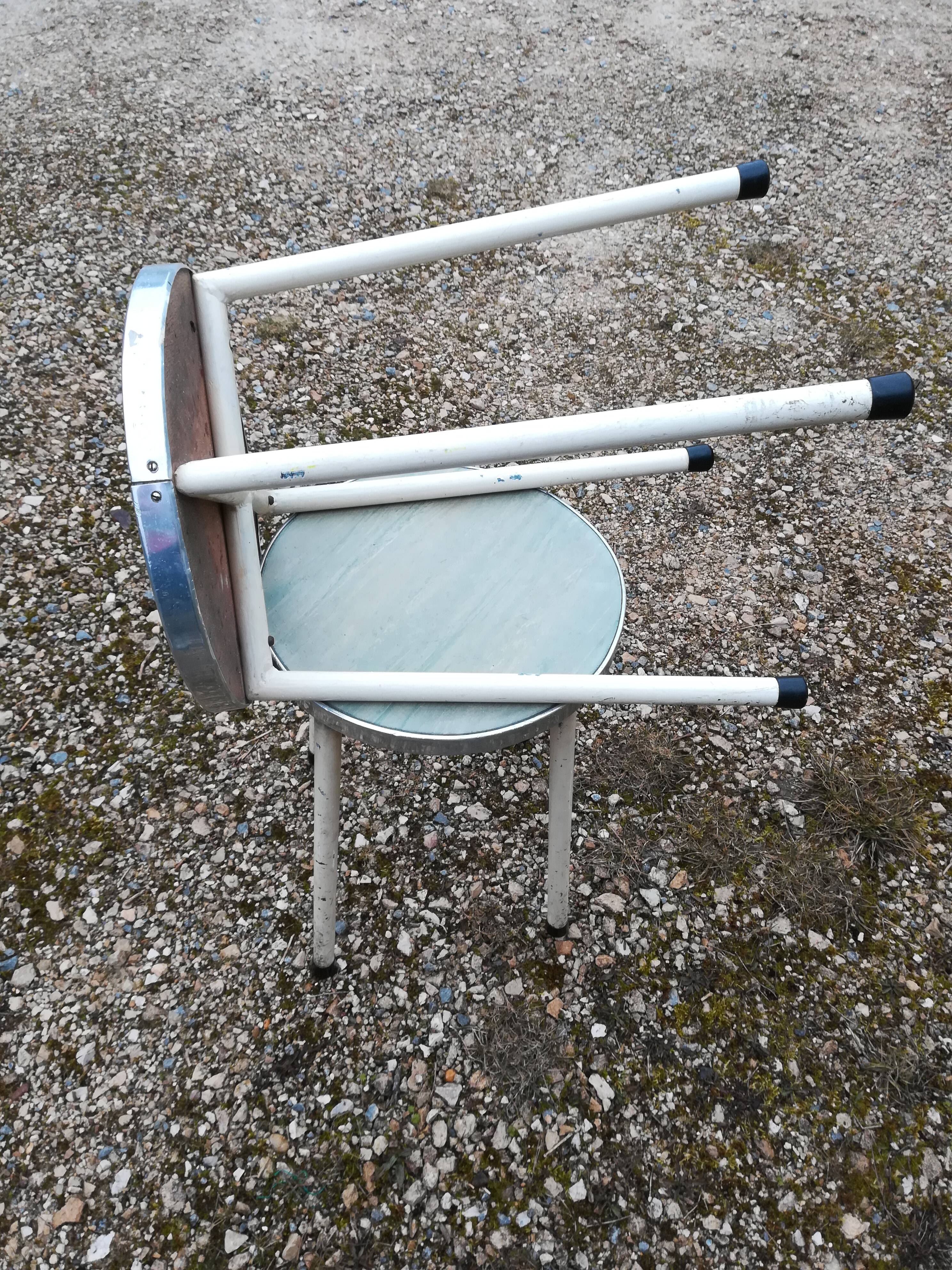 Pair of stools vintage formica