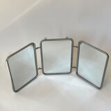 Vintage barber tryptic mirror