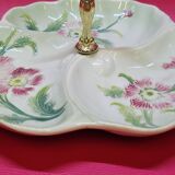 Old Serving Dish With 3 Compartments In Barbotine 1900