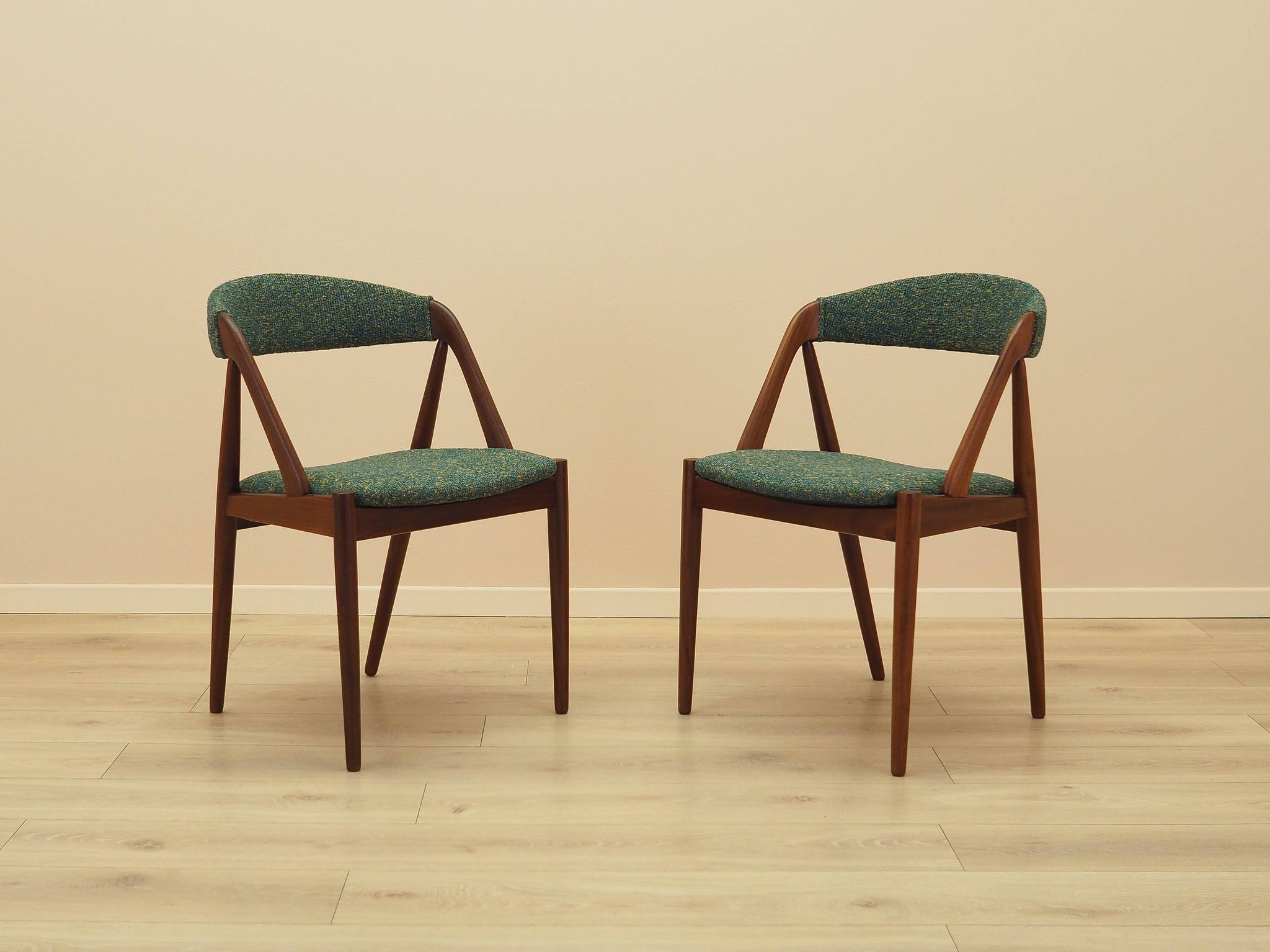 Set of two teak chairs, Danish design, 1970s, designer: Kai Kristiansen