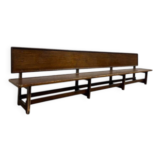Banc bas en bois vintage XL / banc pour plantes / banc pour tout-petits