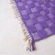 Purple Checkered Rug - 281 x 207 cm