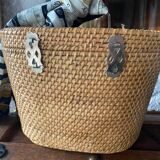 Vintage oriental tea basket