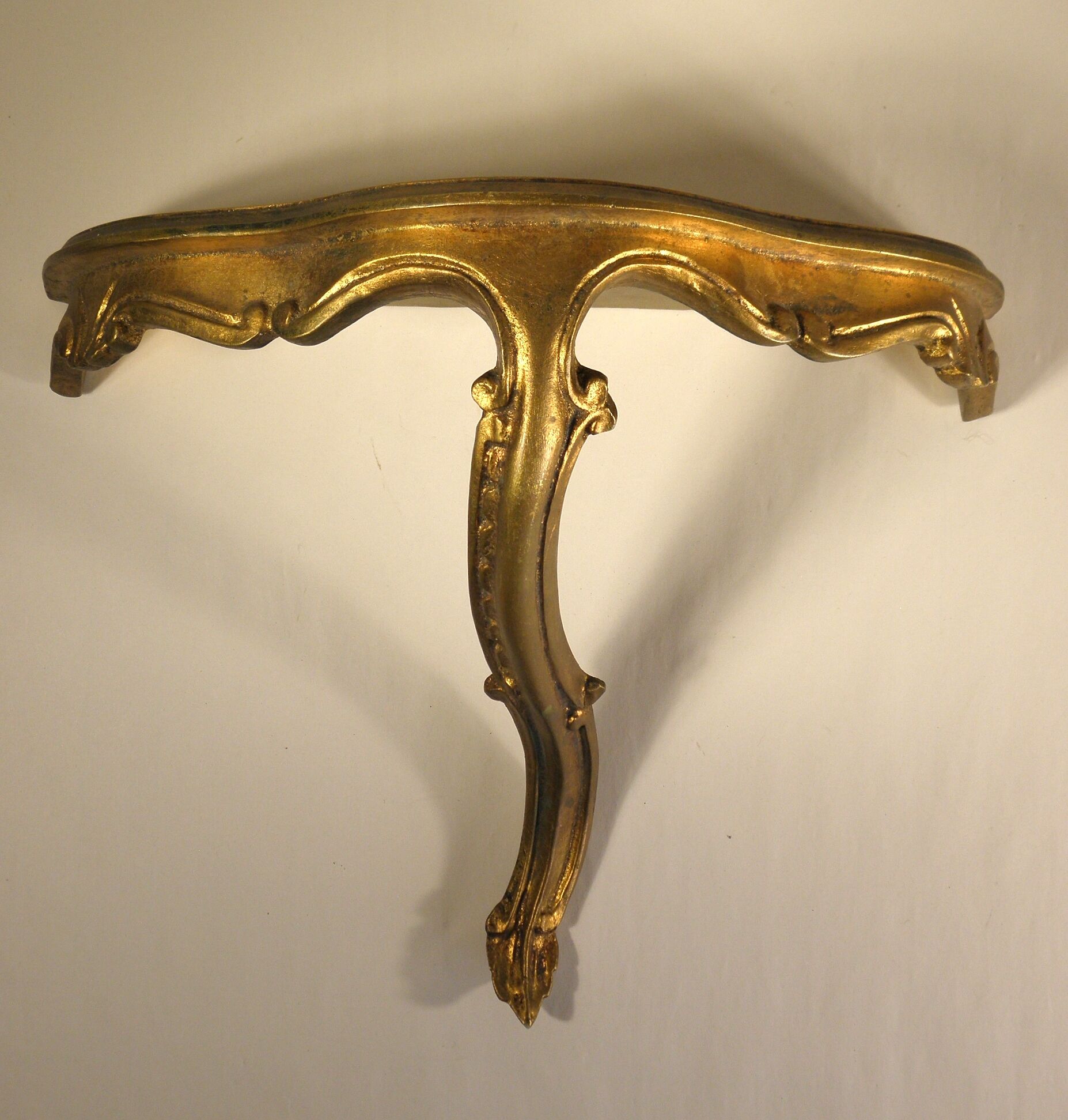 Old gold wall console 39 cm