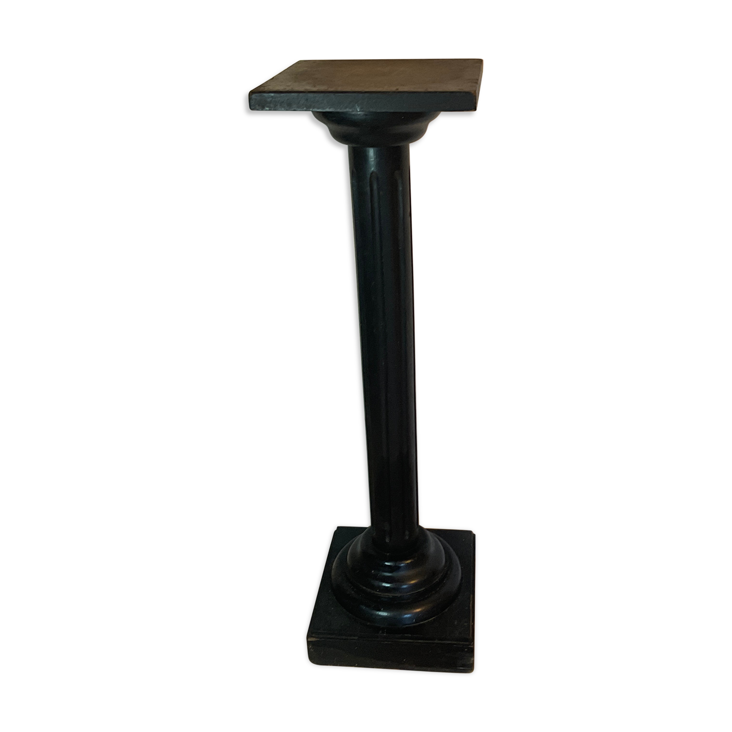 Old blackened wooden column harness Napoleon III