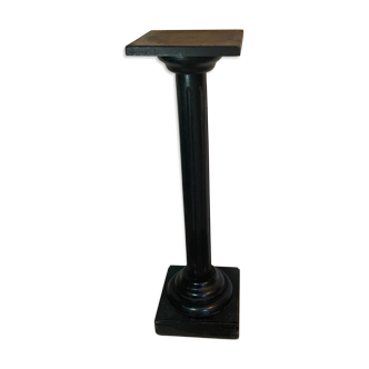 Sellette colonne bois noircie Napoléon III