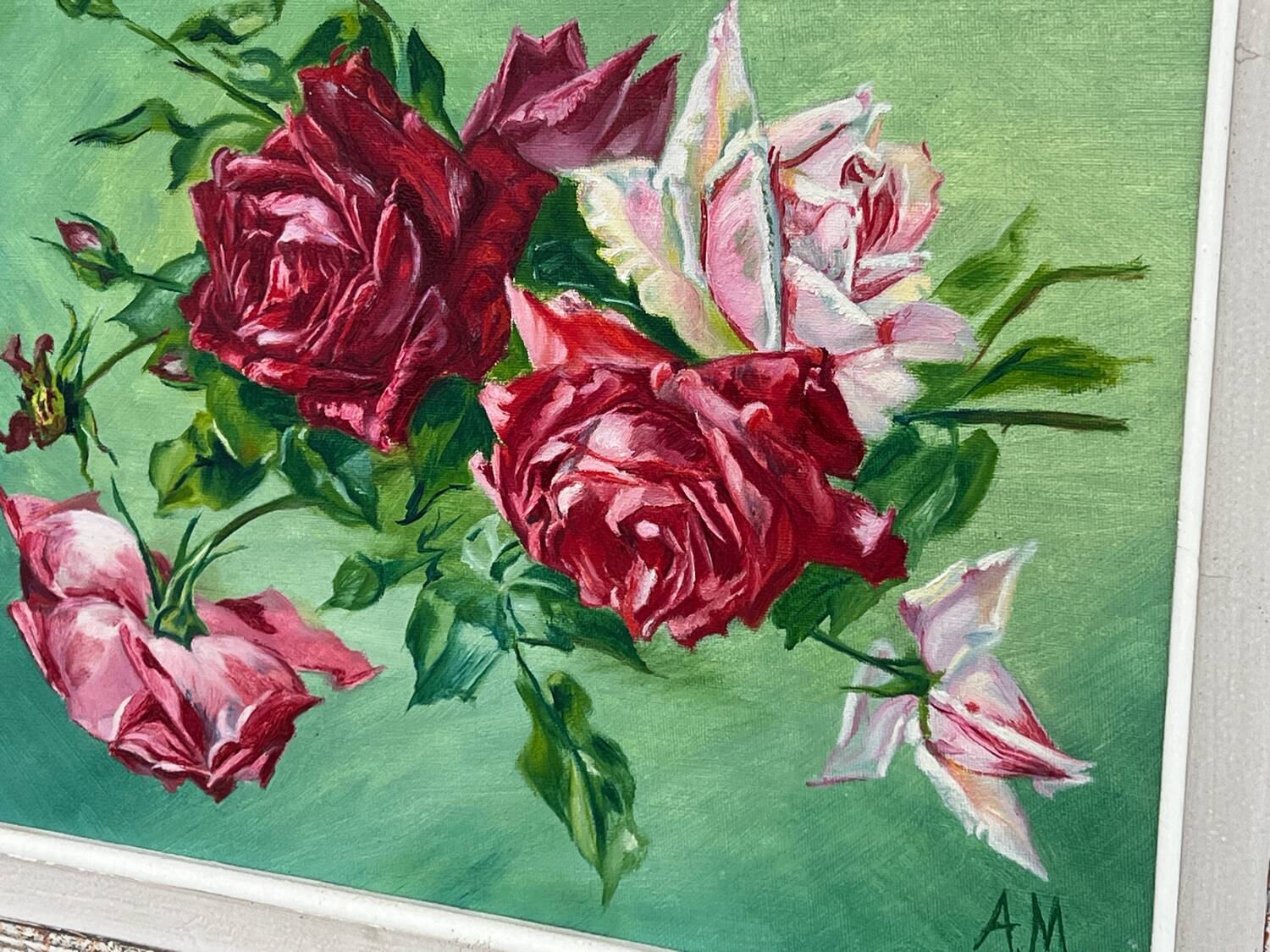Oil Painting Roses