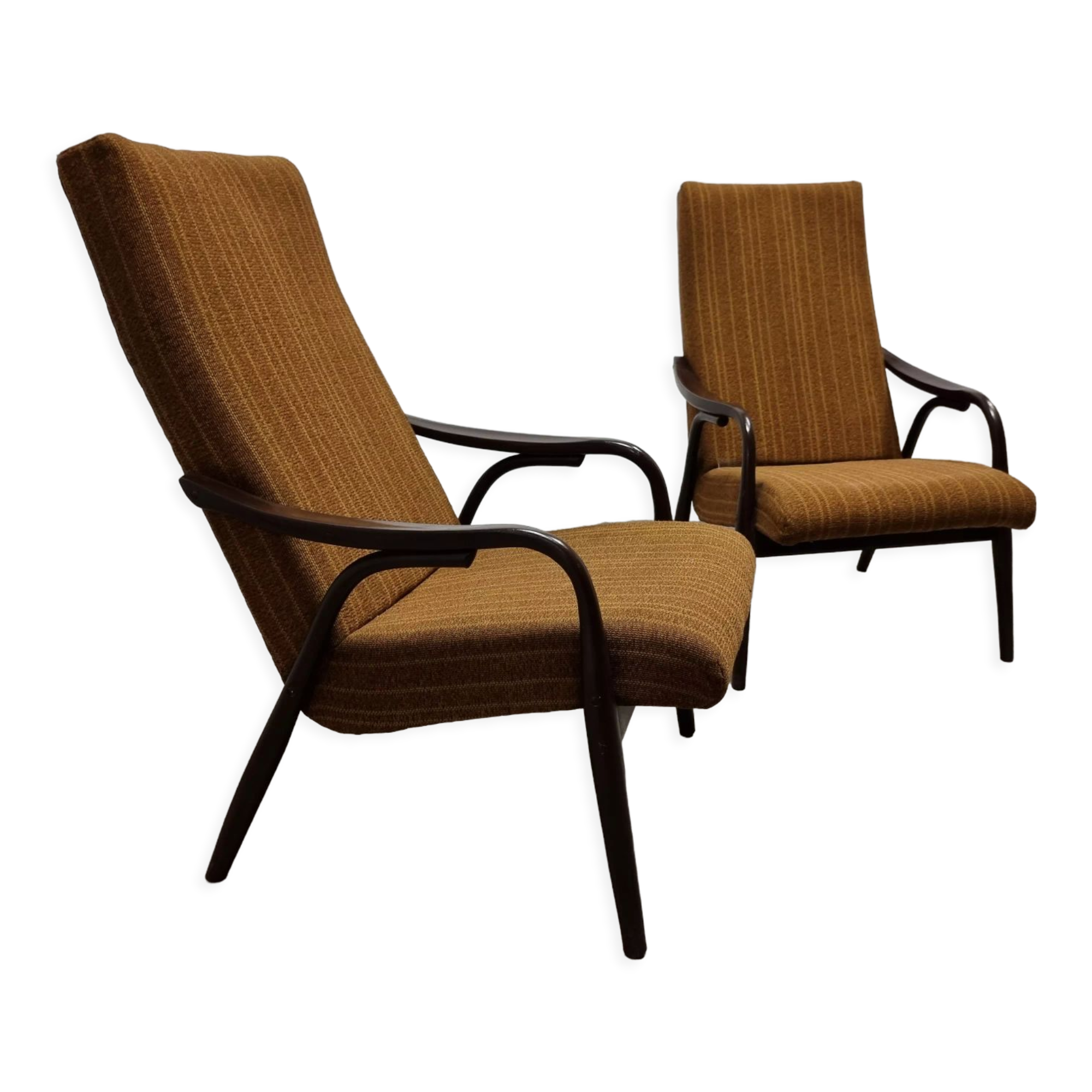 Pair of armchairs by Antonin Suman