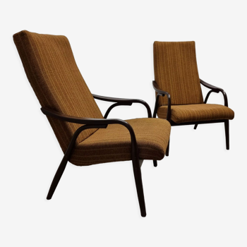 Pair of armchairs by Antonin Suman