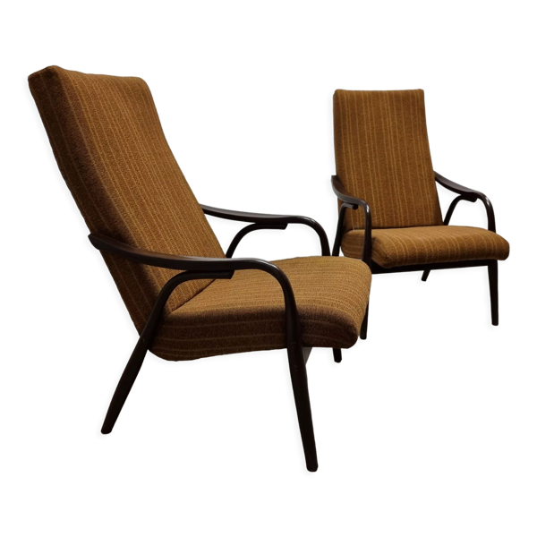 Paire de fauteuils par Antonin Suman