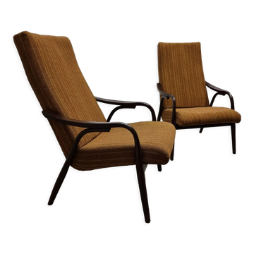 Pair of armchairs by Antonin Suman