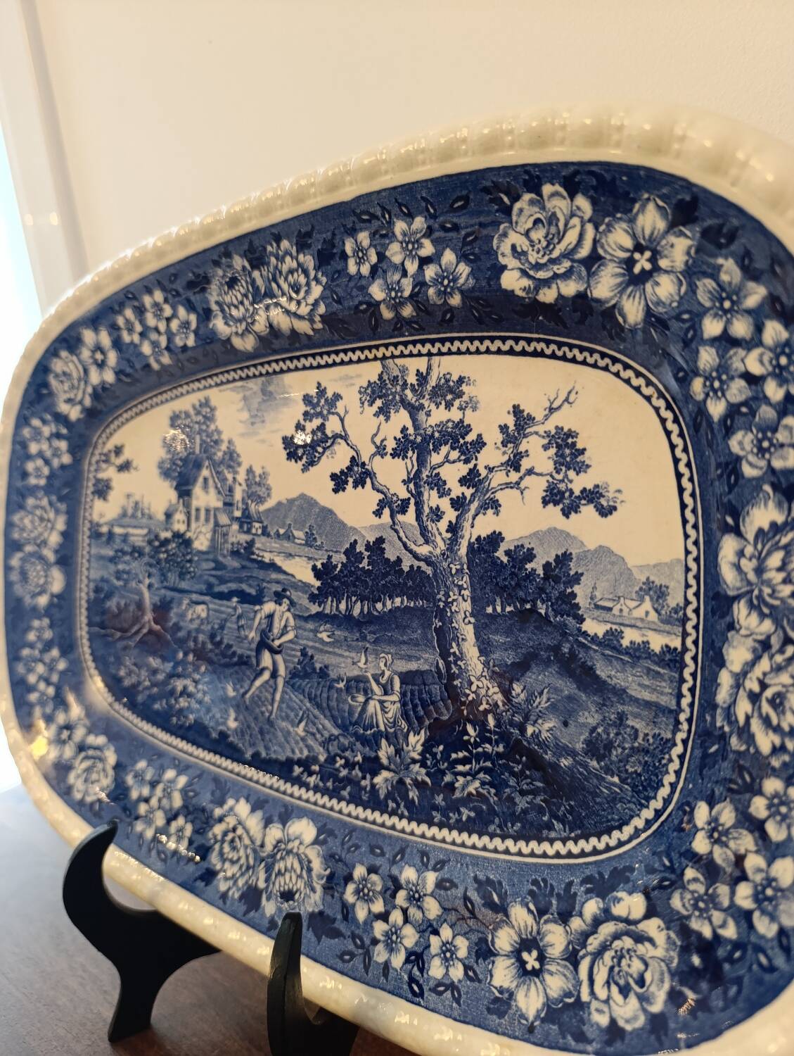 Large rectangular Villeroy & Boch "Rusticana" platter - Crack