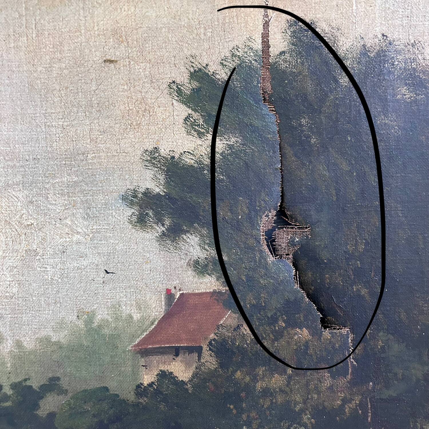 Pair of classic antique paintings