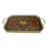 Plateau en marqueterie