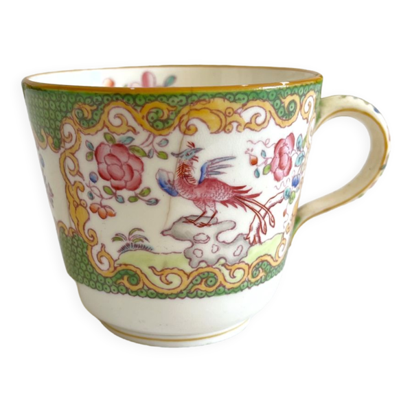 Tasse à café en faïence anglaise Minton