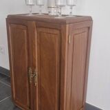 1950s handcrafted cabinet - Solid mahogany wood - Unique piece