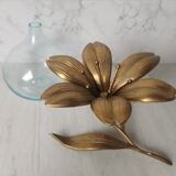 Brass ashtray fleur de lys with petals
