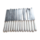 12 large silver-plated metal knives by Christofle 1860 monogrammed Palace Arcachon