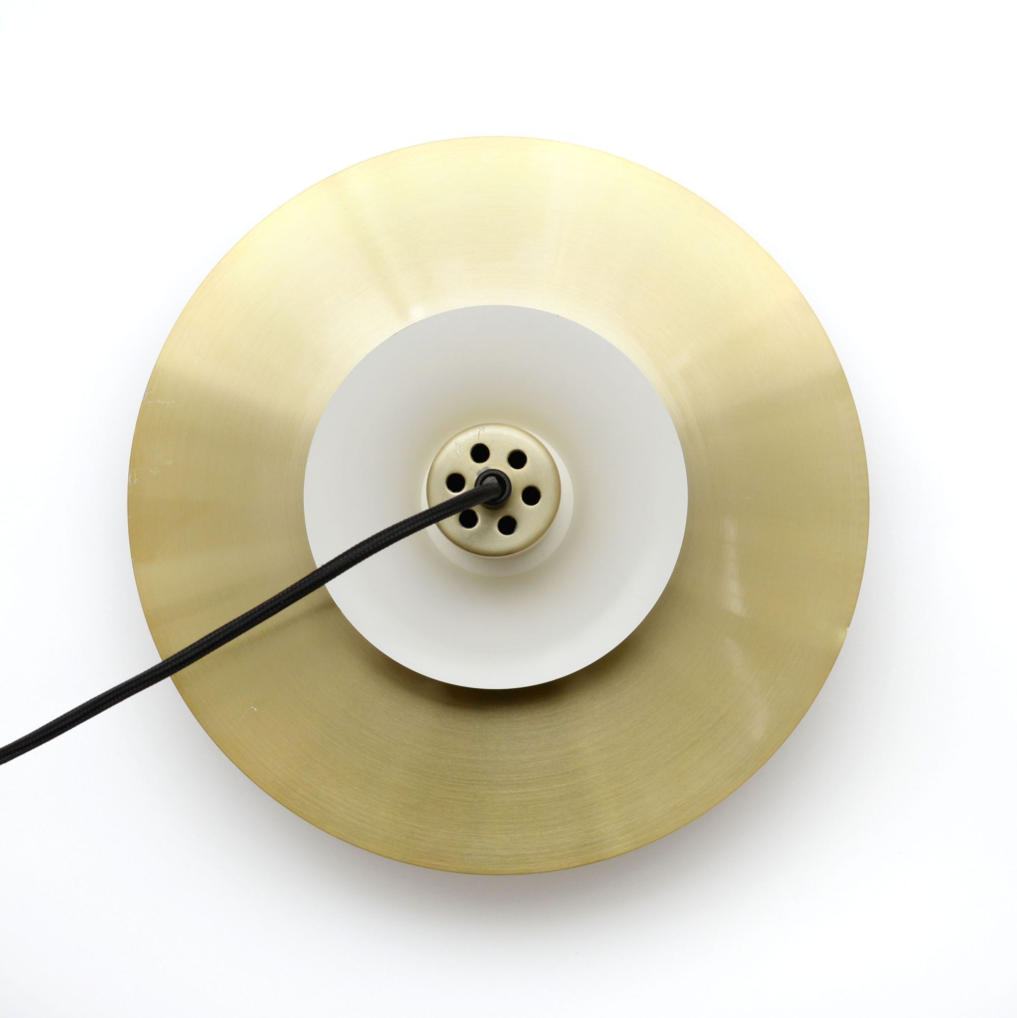 Lampe Jeka dorée, Danemark, années 1970