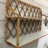 Rattan shelf