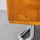 Restored Bauhaus chrome and walnut nightstand, Czechoslovakia 1940s