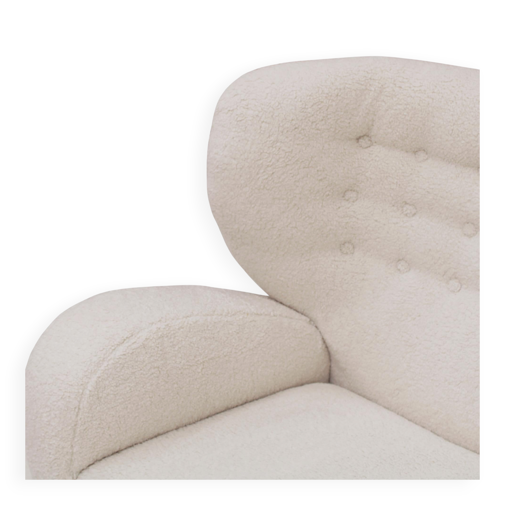 Late 20th Century Wool and Solid Wood Pair of Armchairs, Norway