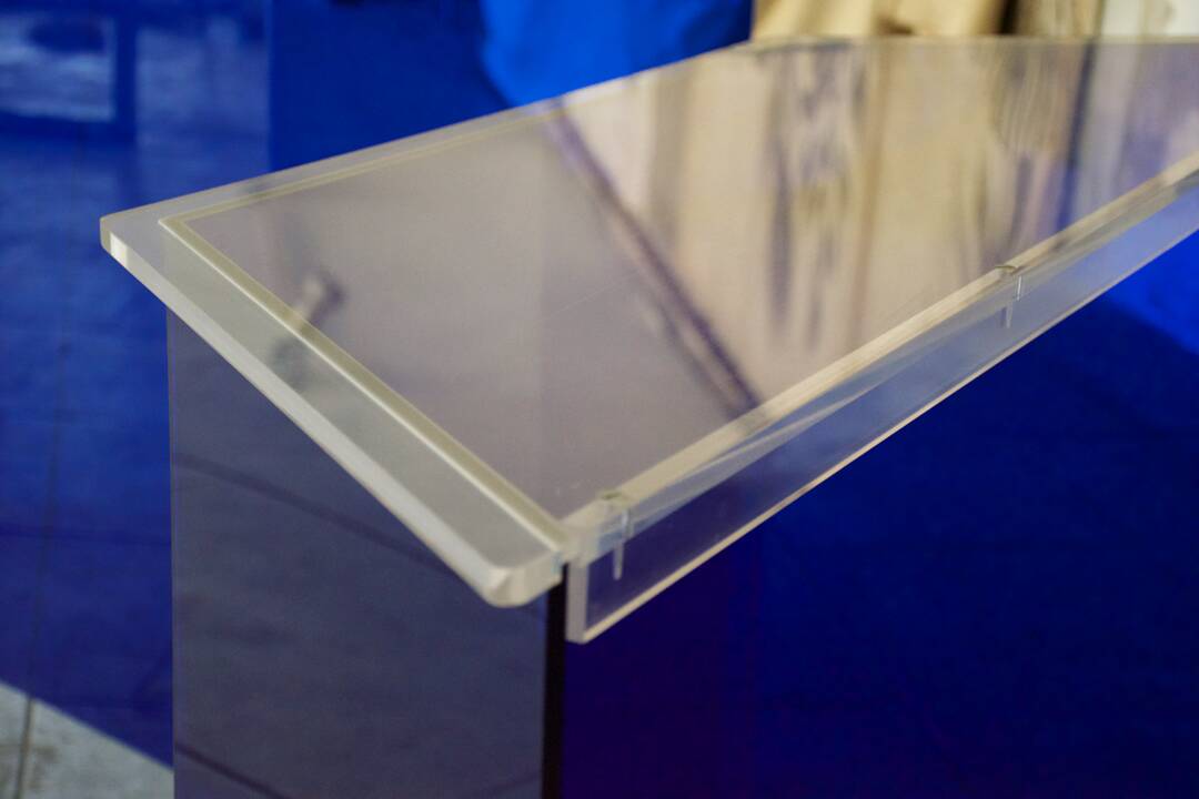 Two vintage Klein blue consoles 1988