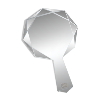 Beveled hand mirror