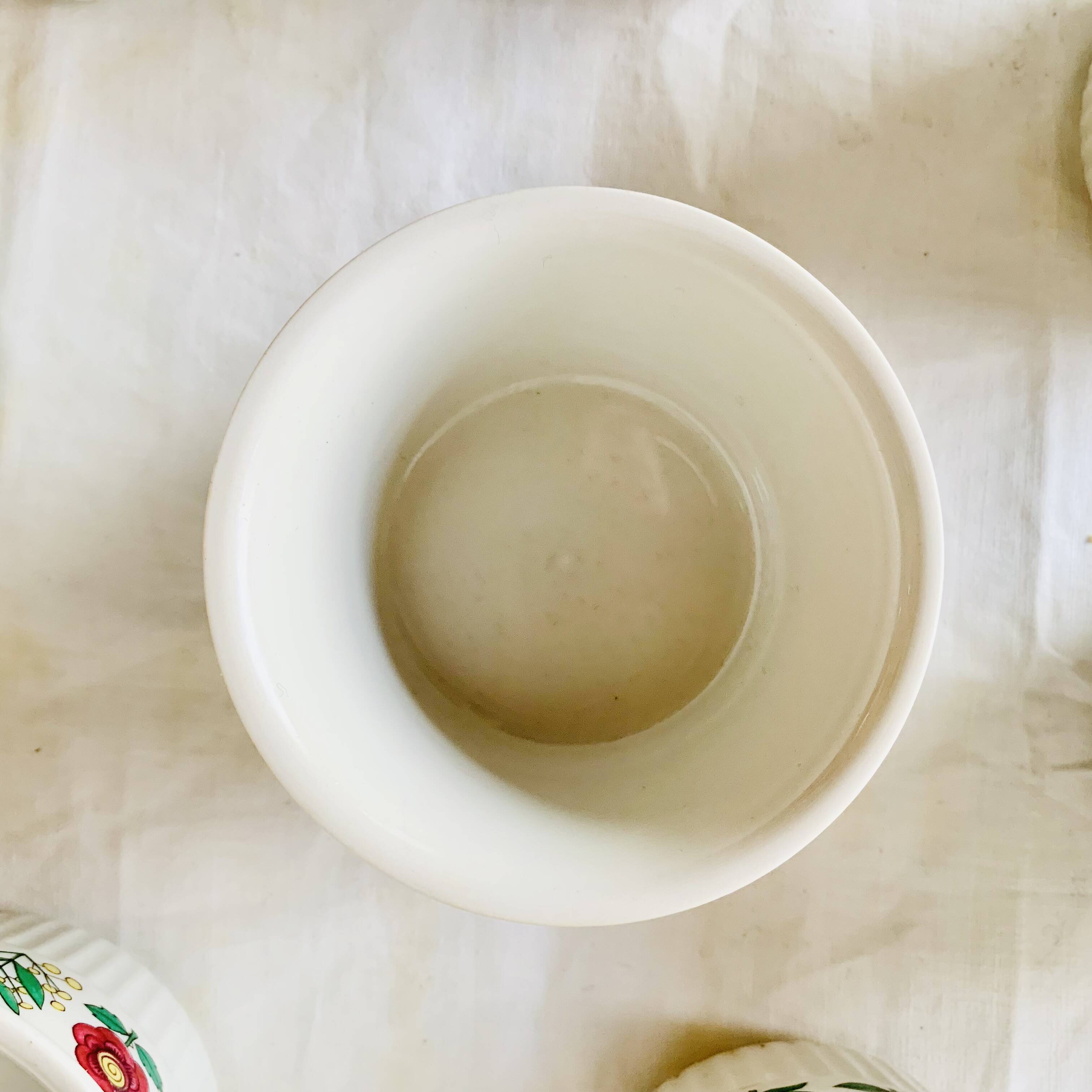 Set of 8 vintage Villeroy and Boch Luxembourg ramekins - floral decoration