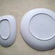 Dish and bowl set in gray sandstone Crépuscule model